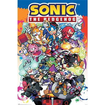 SONIC – Sonic Comic-Figuren – Poster 61 x 91 cm