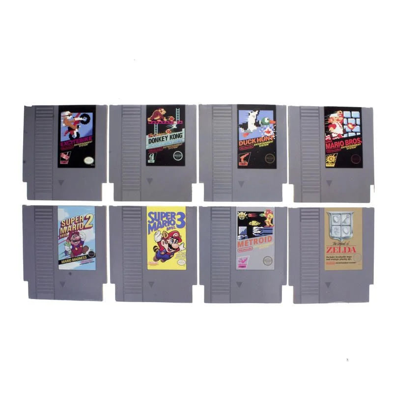 NINTENDO - NES - Cartridge - Set of 8 Coasters