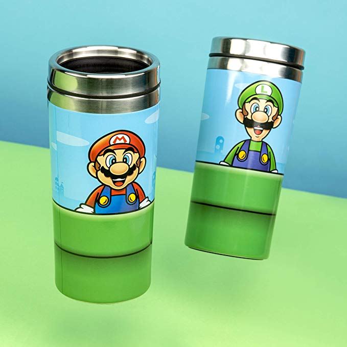 SUPER MARIO - Warp Pipe - Metal Travel Mug 450ml