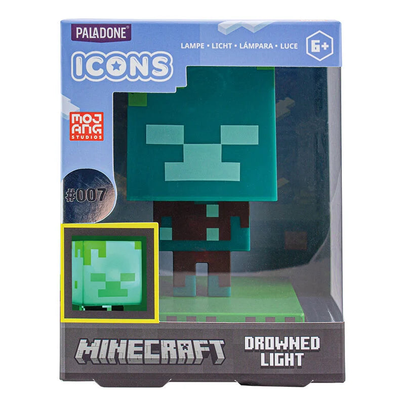 MINECRAFT - Drowned Zombie - Icon Light 3.9inch