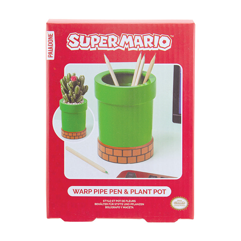 SUPER MARIO - Pipe - Shaped Plant and Pen Pot