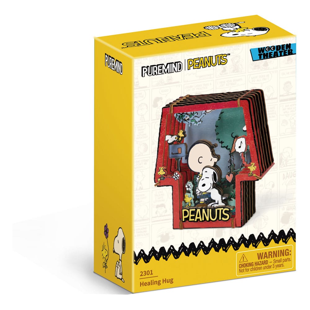 PEANUTS - Healing Hug - Wood Model Kit Theater