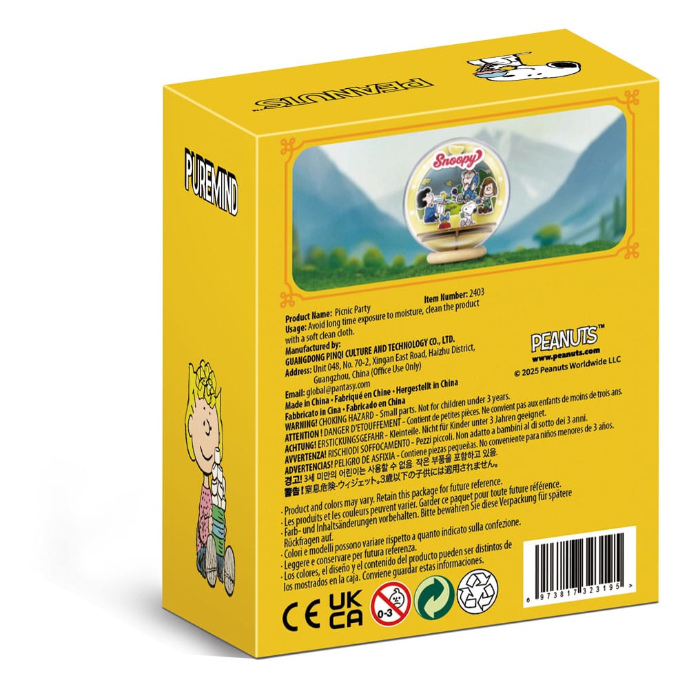 PEANUTS - Picnic Party - Wood Model Kit Globe Theater