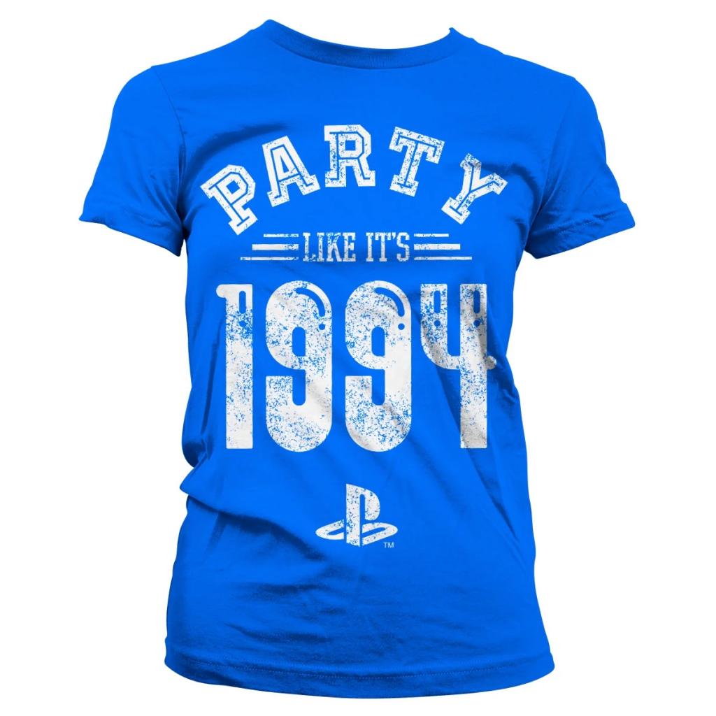 PLAYSTATION - T-Shirt Party Like It's 1994 - GIRL Blue (S)