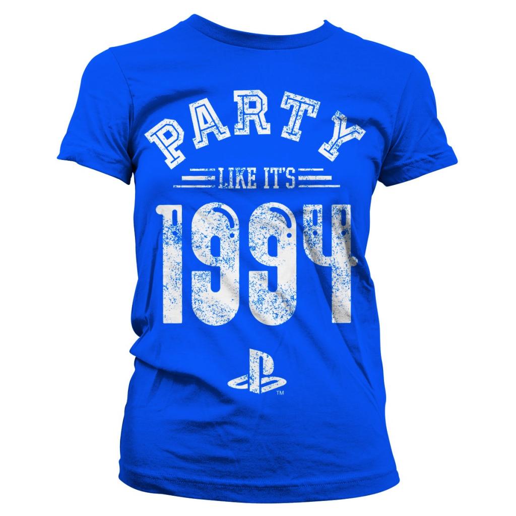 PLAYSTATION - T-Shirt Party Like It's 1994 - GIRL Blue (XL)