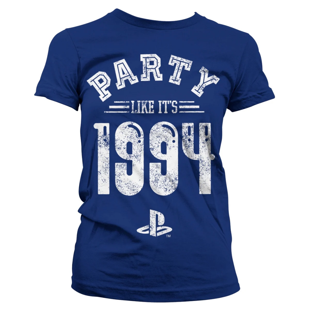 PLAYSTATION - T-Shirt Party Like It's 1994 - GIRL Navy (XXL)