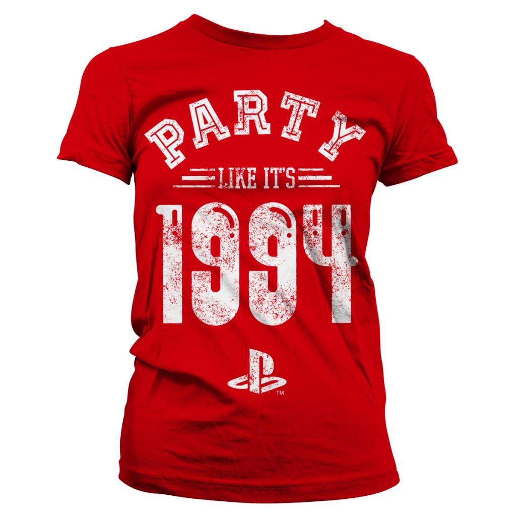 PLAYSTATION - T-Shirt Party Like It's 1994 - GIRL Red (XXL)