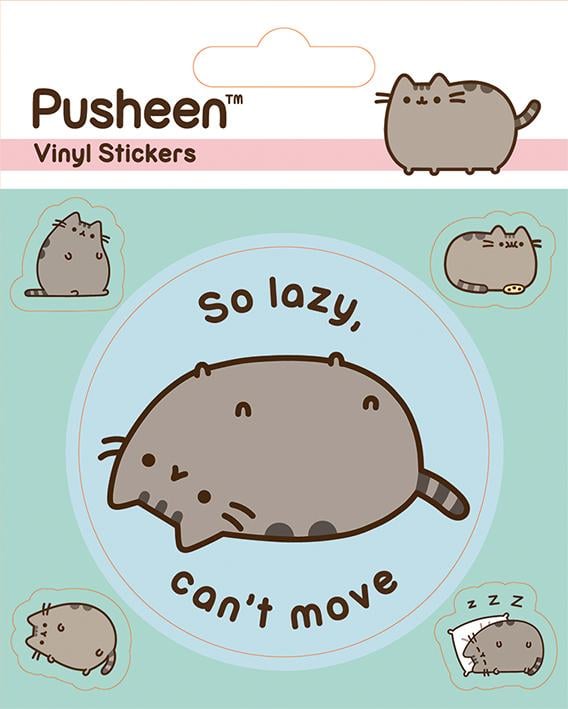 PUSHEEN - Vinyl Stickers - Lazy