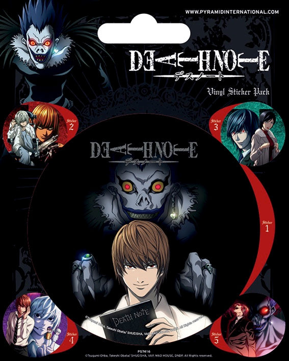 DEATH NOTE - Vinyl Stickers - Characters