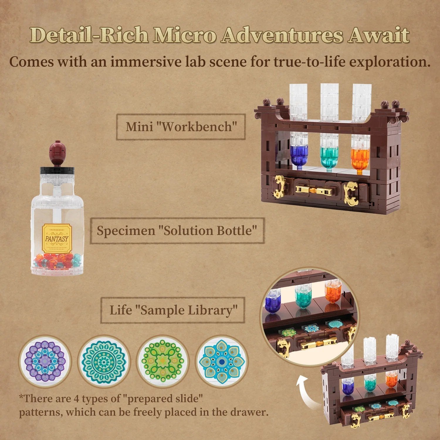 PANTASY - Microscope - Building block 1107 pcs