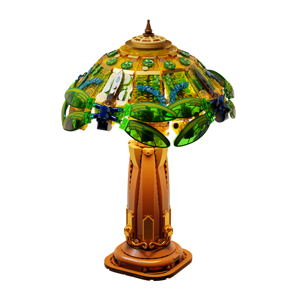 PANTASY - Stained Glass Table Lamp - Building block 1067 pcs