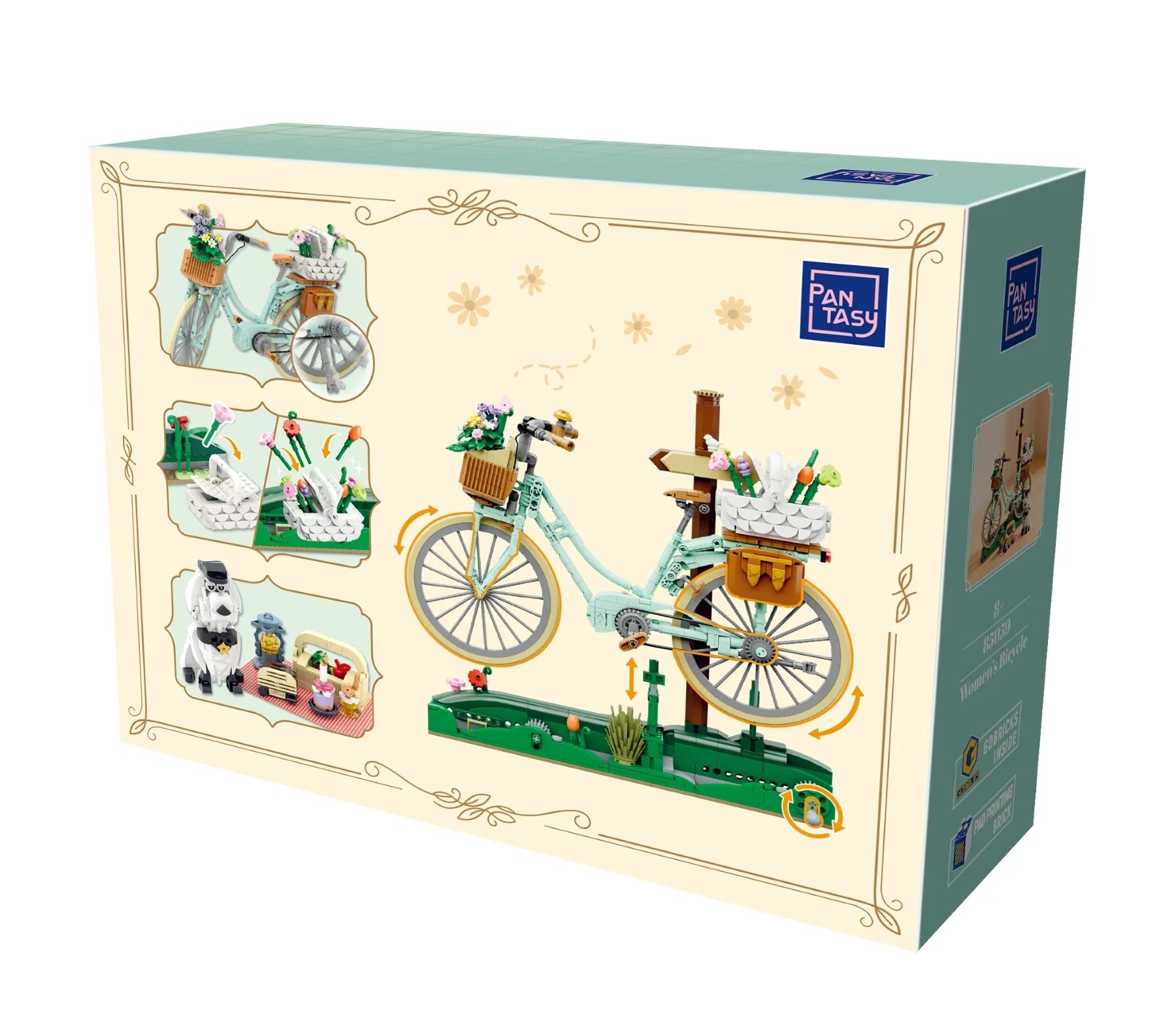 PANTASY - Spring Picnic Bicycle - Building block 1079 pcs