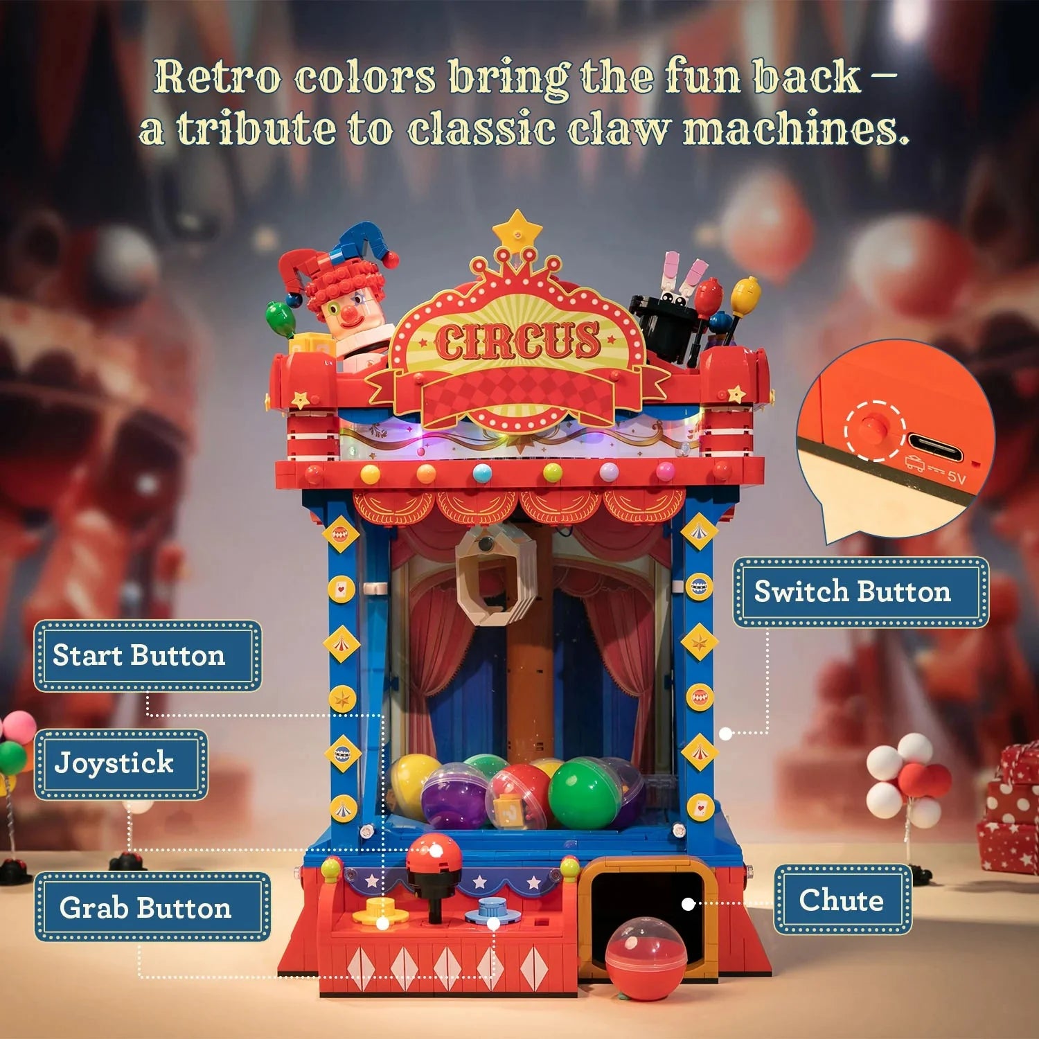 PANTASY - Claw Machine - Building block 1090 pcs