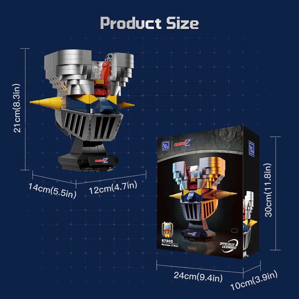 MAZINGER Z - Bust Mazinger Z - Building block 669 pcs