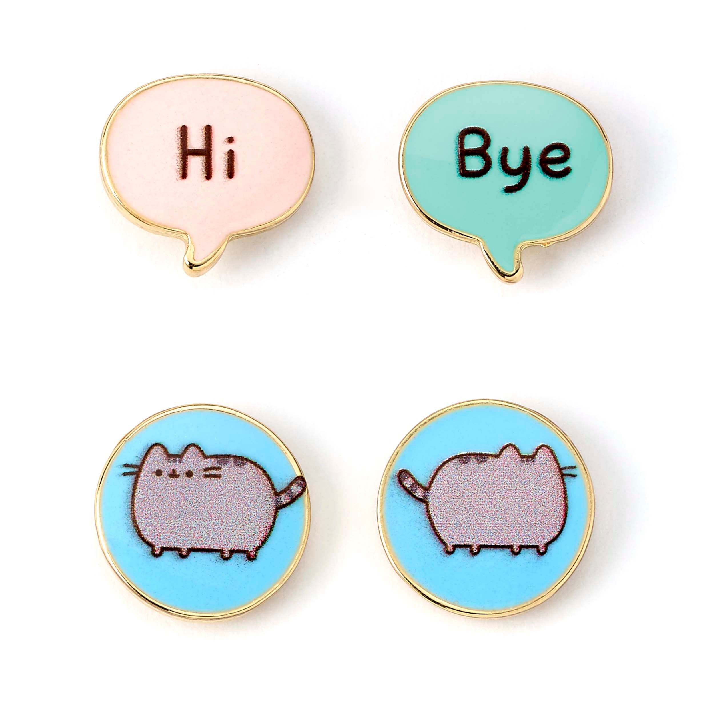 PUSHEEN – Hi &amp; Bye – Set mit 2 Ohrsteckern