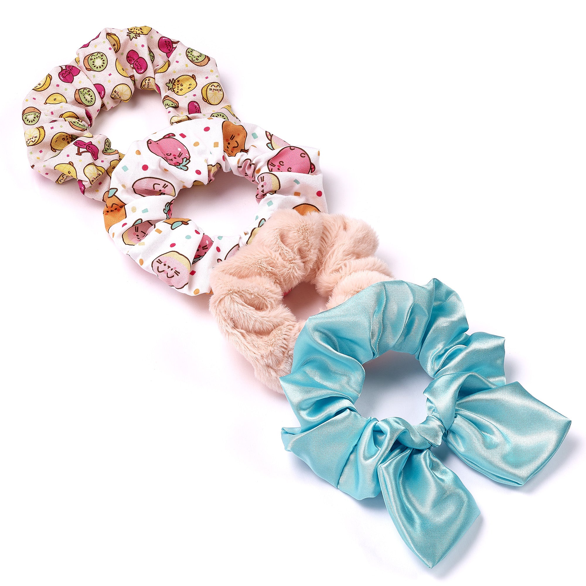 PUSHEEN - Fruits - Set of 4 Hair Scrunchies