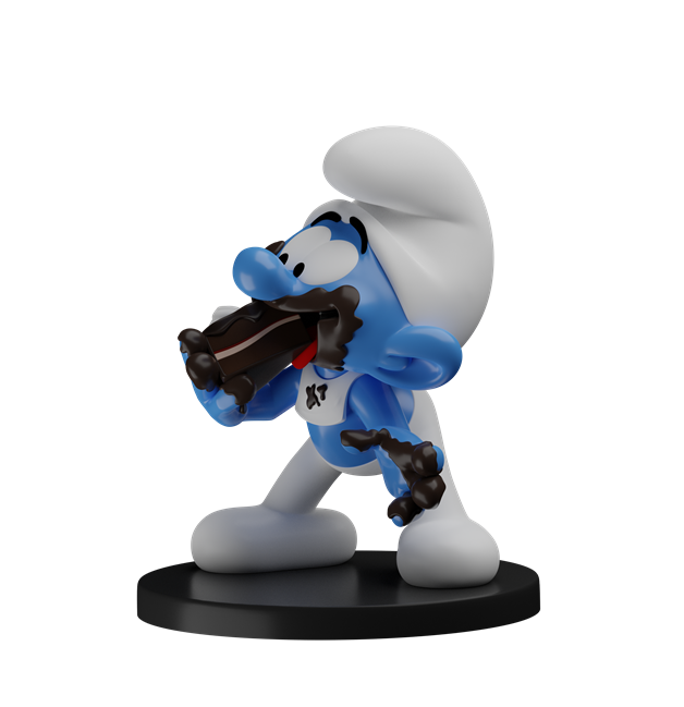 SMURF - Greedy Smurf - Figure 4inch