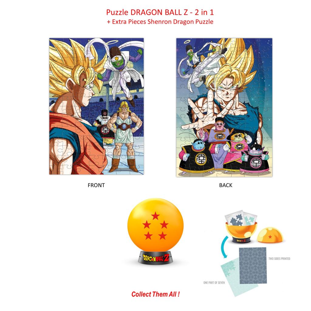 DRAGON BALL Z - Collectible Puzzle - 5 Stars - 2in1 Puzzle + Extra