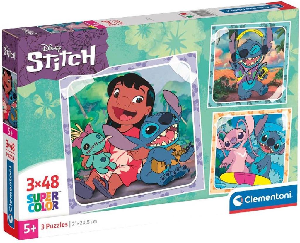 DISNEY - Lilo & Stitch - 3 Puzzle 48P Set