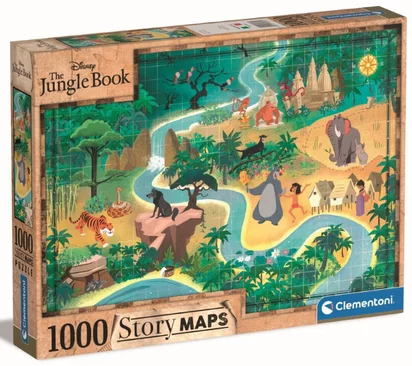 DISNEY - Jungle Book - Story Maps Puzzle 1000P