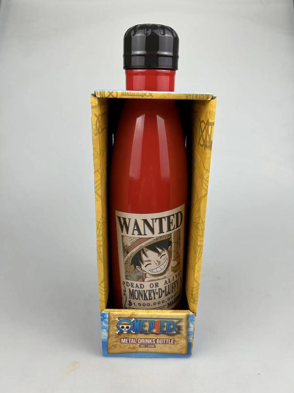 ONE PIECE - Luffy Wanted - Metal Bottle - 19 oz