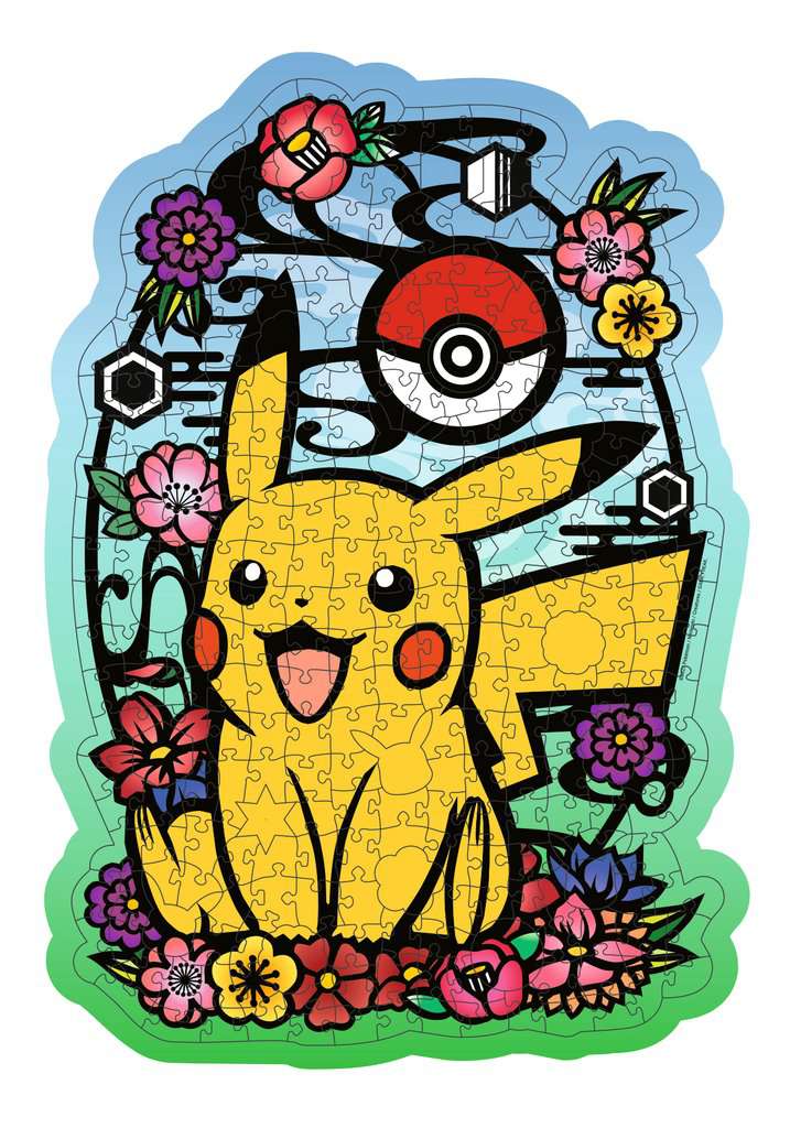 POKEMON - Pikachu - Wooden shape puzzle 300P