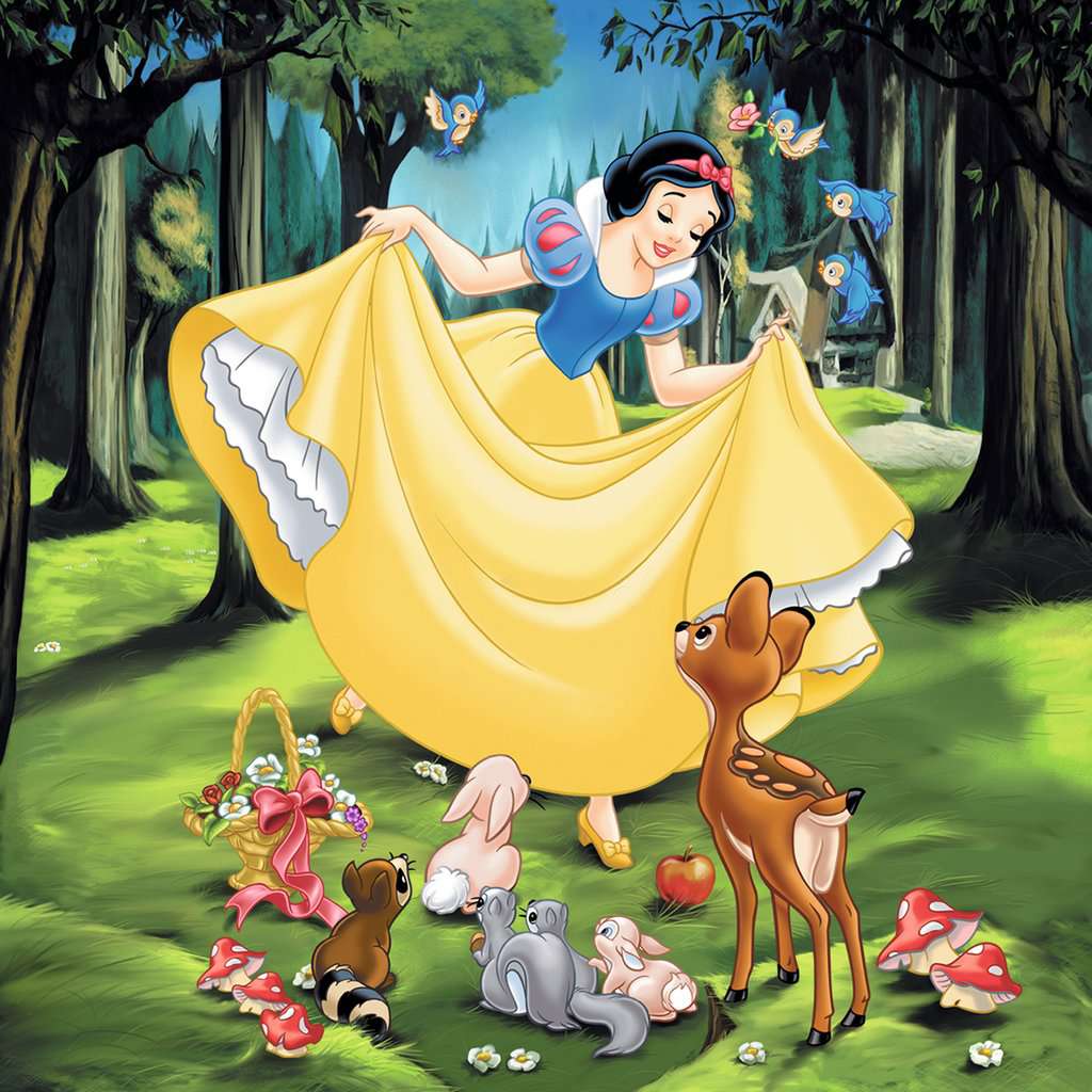 DISNEY PRINCESS - Snow White, Cinderella, Ariel - 3 Puzzle 49P