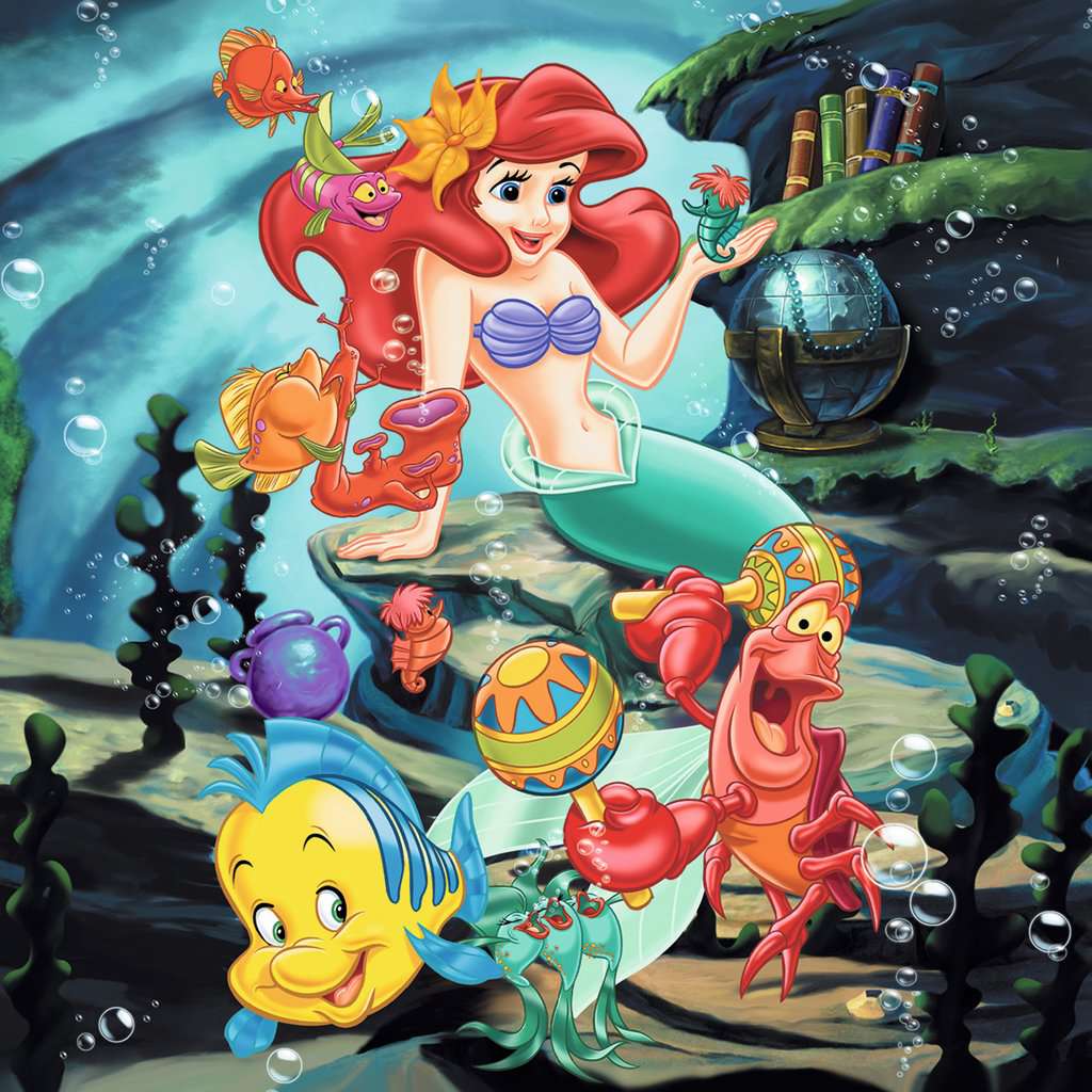 DISNEY PRINCESS - Snow White, Cinderella, Ariel - 3 Puzzle 49P
