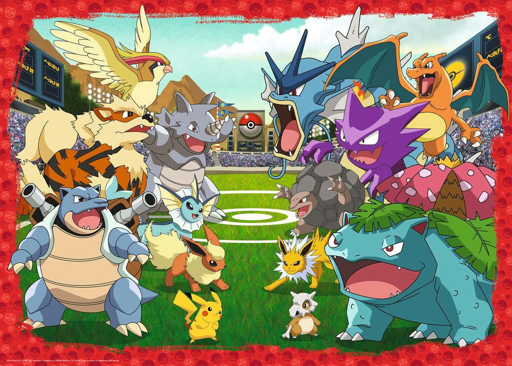 POKEMON - Pokémon battle - Puzzle 1000P