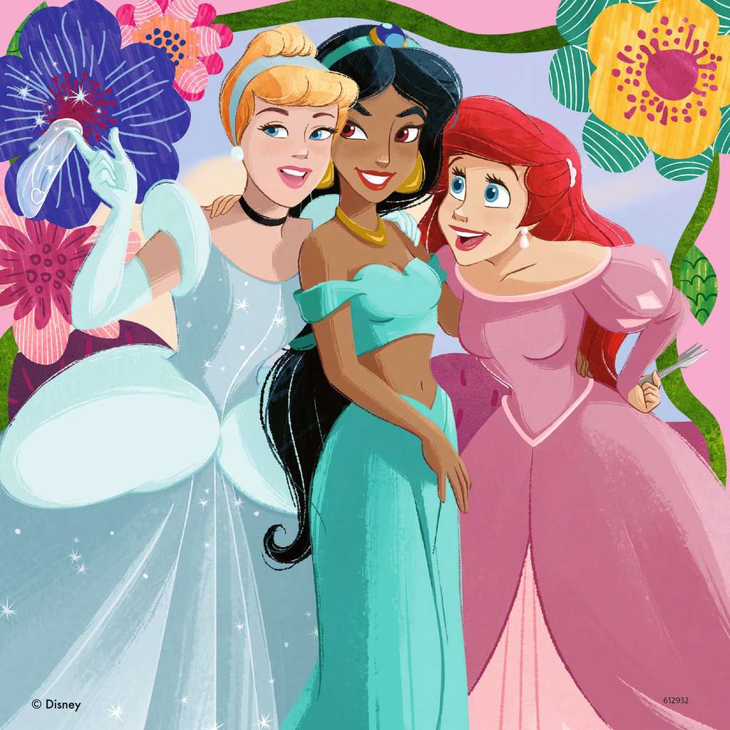 DISNEY PRINCESS - Girl Power - 3 Puzzle 49P