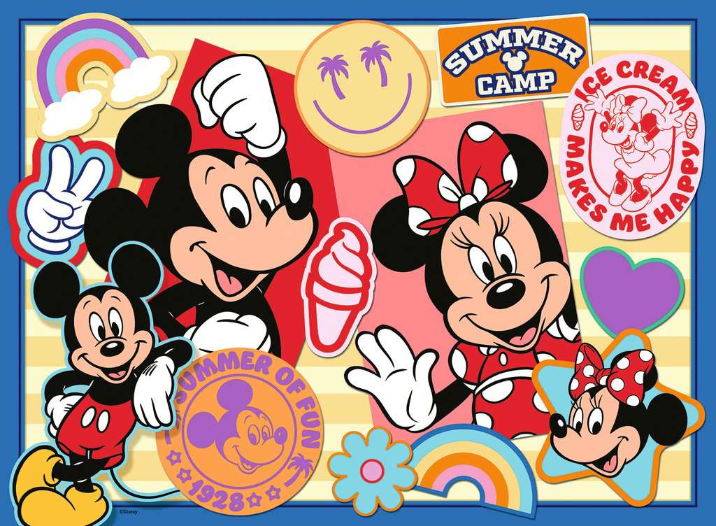 DISNEY - On the road with Mickey and Minnie - Puzzle 200P XXL