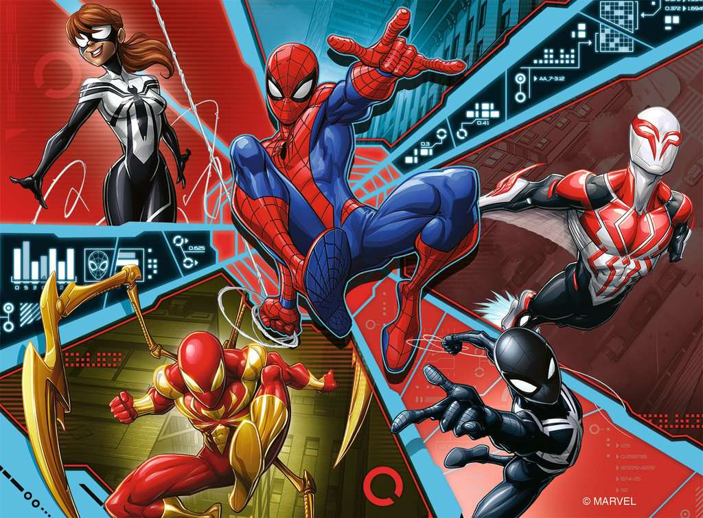 MARVEL - 4 Puzzle 12/16/20/24P - Spider-man