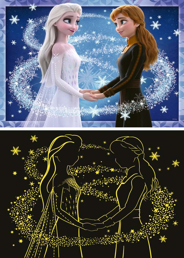 FROZEN - Charming sisters - Puzzle 200P XXL