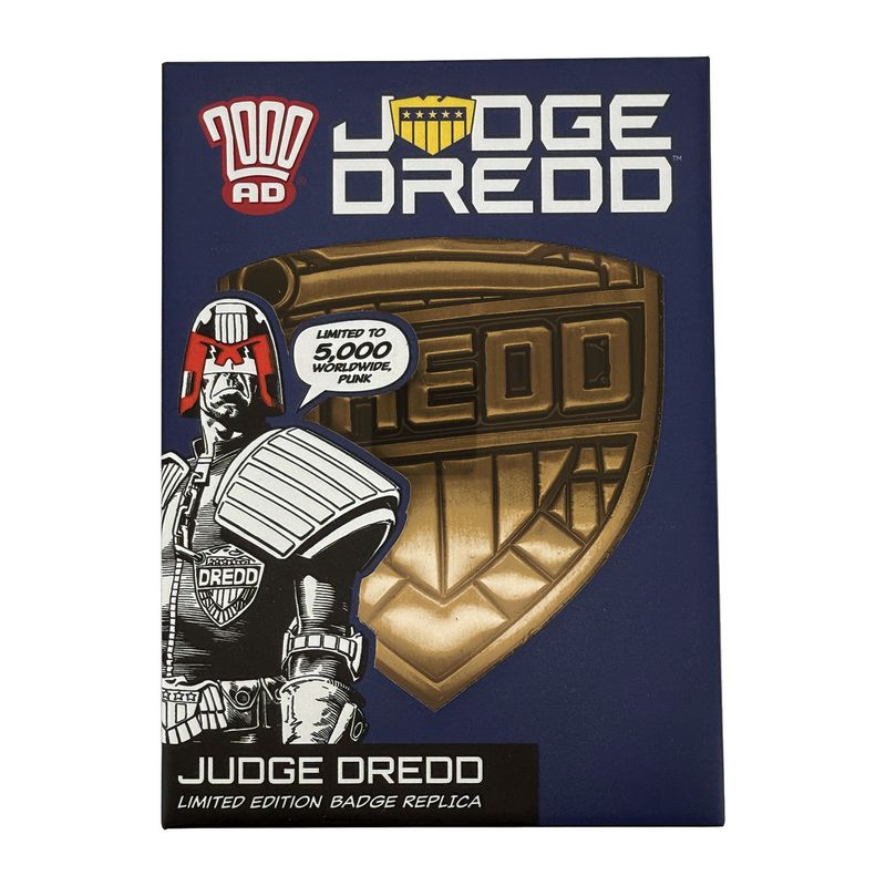 2000AD JUDGE DREDD - Badge - Replica Limited Edition