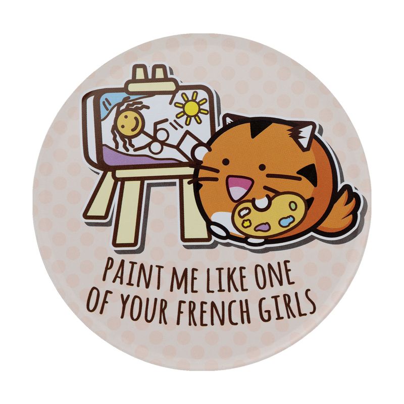 FUZZBALLS - 4 Embossed Metal Coasters