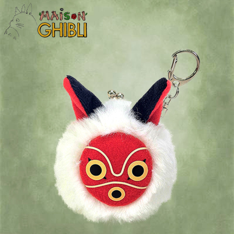 PRINCESS MONONOKE - San's Mask - Fuwafuwa Mini purse 8.5cm