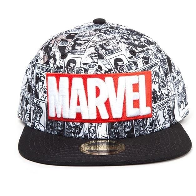 MARVEL – Snapback – klassisches Logo in Rot und Weiß