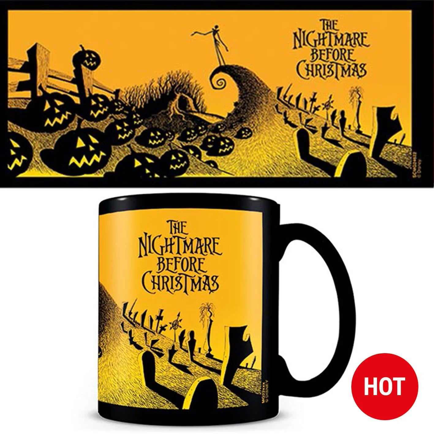 NIGHTMARE BEFORE XMAS - Graveyard Scene - Mug Heat Change 11oz