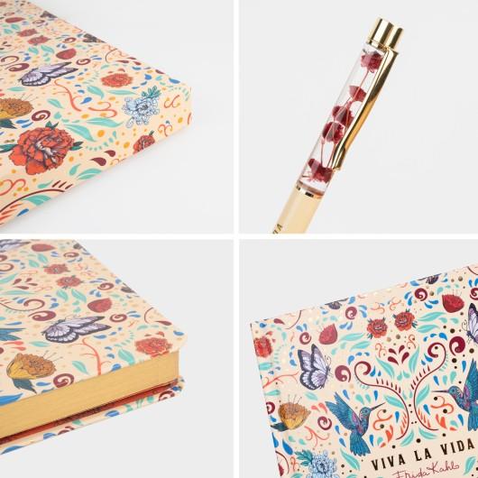 FRIDA KAHLO - Viva La Vida - Gift Box A5 Premium Notebook + Pen