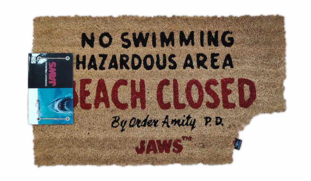 JAWS - Beach Closed - Doormat '60x40x2cm'