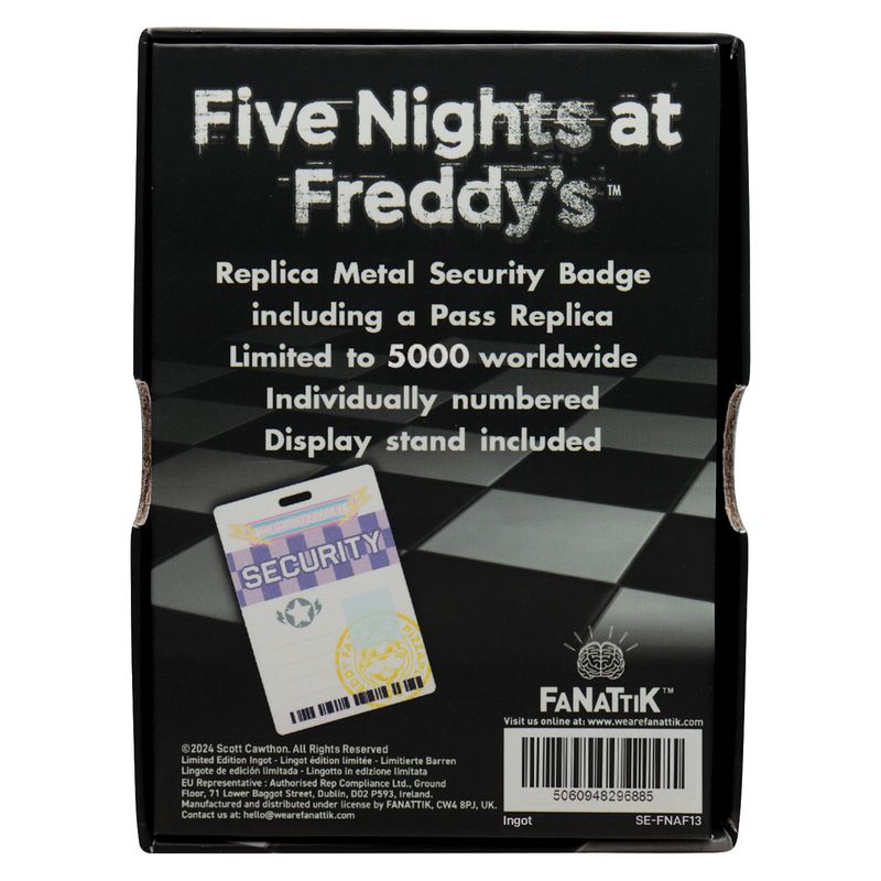 FNAF - Security Badge - Replica Limited Edition "Antique Brass Edi."
