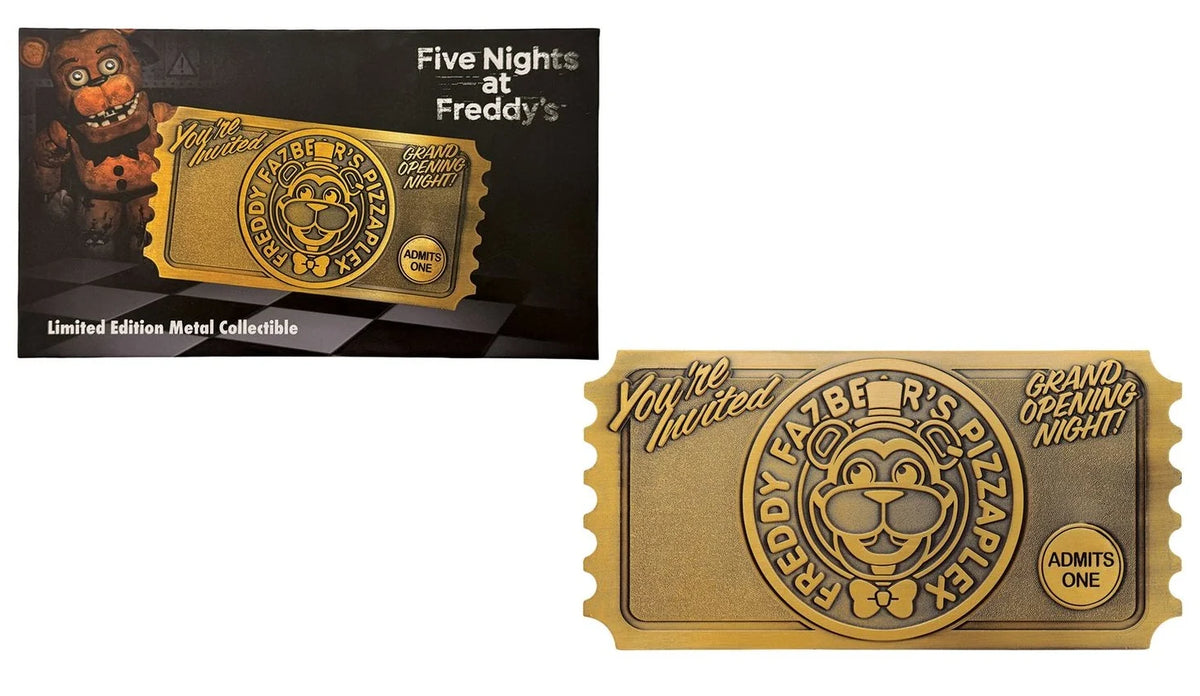 FNAF - Pizzaplex Opening Night Ticket - Replica Limited Edition