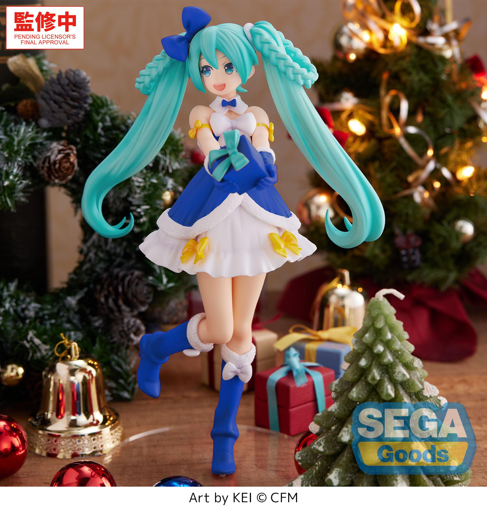HATSUNE MIKU - Saphire Christmas - Figure High Premium 21cm
