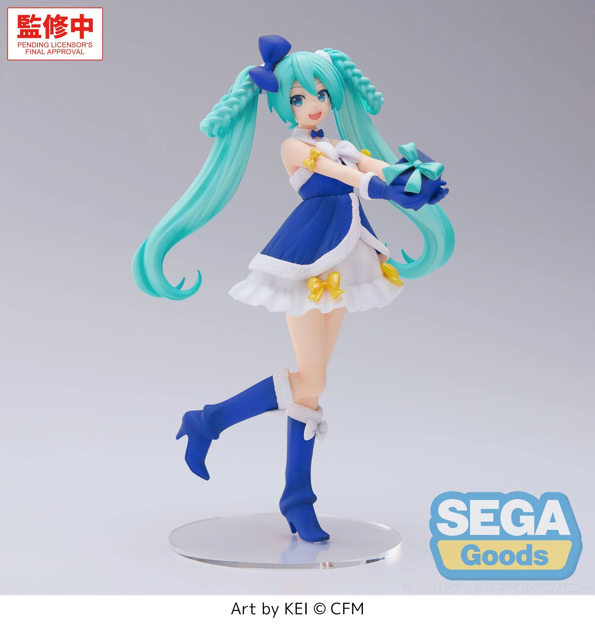 HATSUNE MIKU - Saphire Christmas - Figure High Premium 21cm