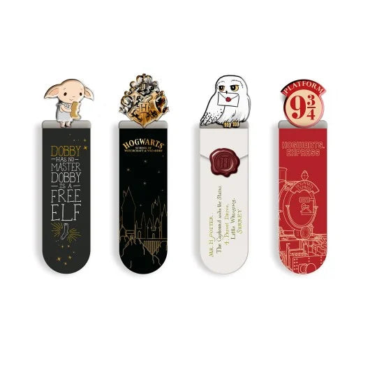 HARRY POTTER - Set of 4 Bookmark