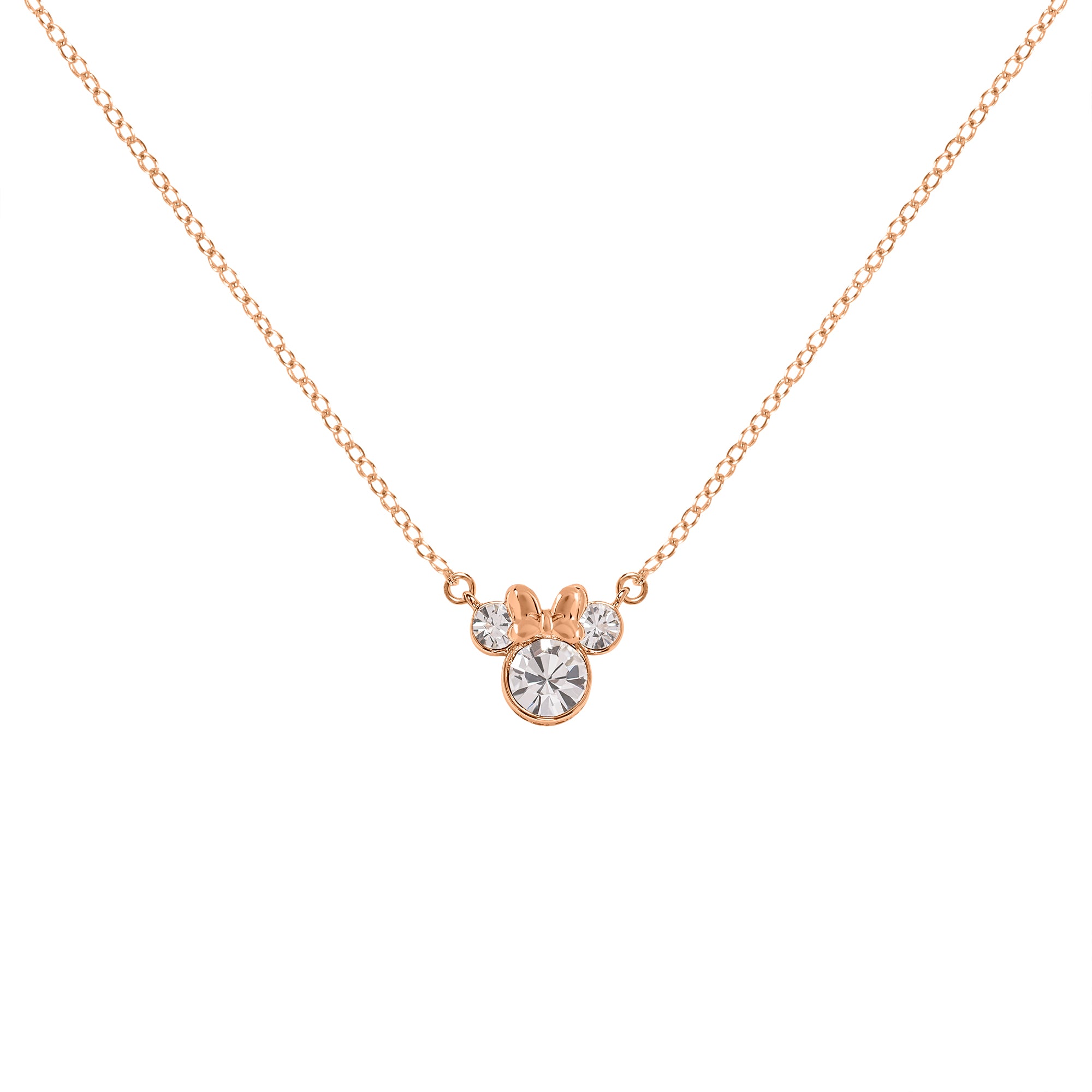 MINNIE – Mutter und Tochter-Set – Halskette + Ohrringe aus versilbertem Messing