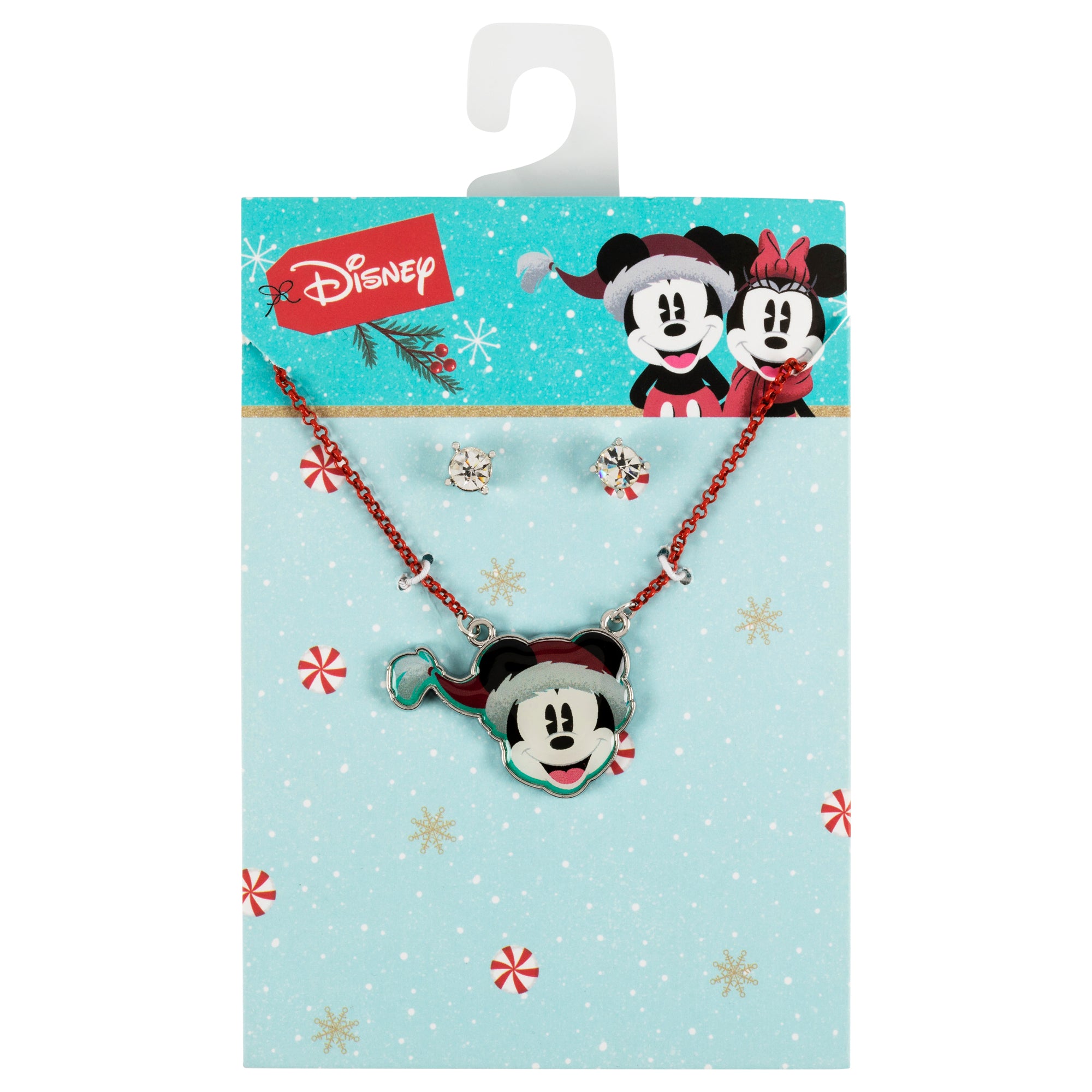 MICKEY – Weihnachtsset – Halskette + Paar Ohrstecker