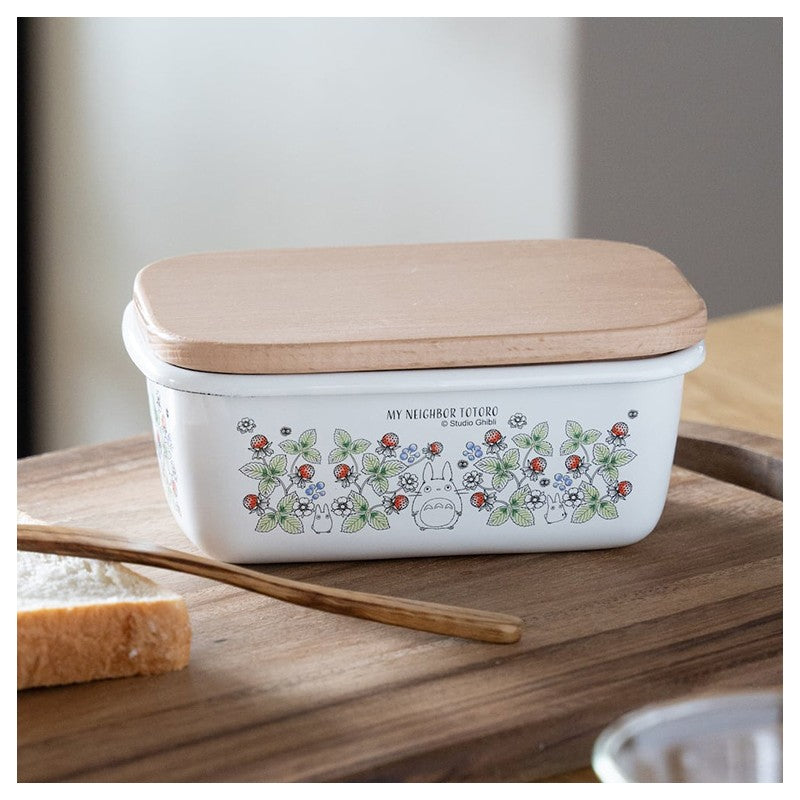STUDIO GHIBLI – Mein Nachbar Totoro – Butterdose aus Emaille, 158 x 105 x 74 mm
