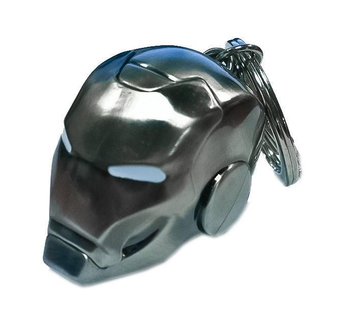 MARVEL - 3D Metal Keychain Blister Box - Iron Man SILVER Helmet