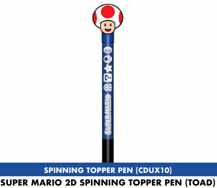 SUPER MARIO - Toad - 2D Spinning Topper Pen